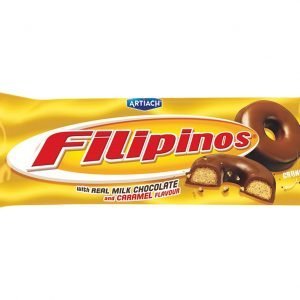 fotos Biscoito Filipinos Chocolate e Caramelo 135g